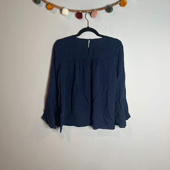 Joie Awilda B Babydoll Blouse in Navy Blue - Picture 6 of 6